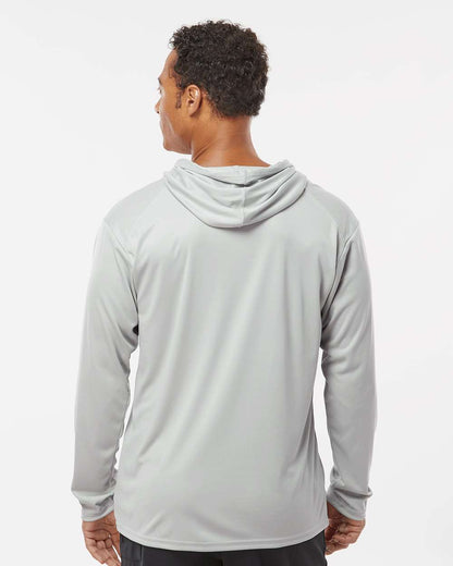 Badger B-Core Hooded Long Sleeve T-Shirt 4105 #colormdl_Silver