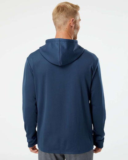 Adidas Textured Mixed Media Hooded Sweatshirt A530 #colormdl_Collegiate Navy