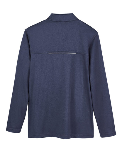 CORE365 Men's Techno Lite Three-Layer Knit Tech-Shell CE708 #color_Classic Navy Heather