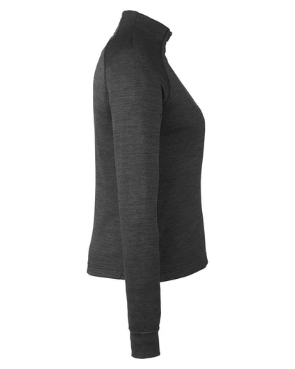 Spyder Women's Mission Half-Zip Sweatshirt S17998 #color_Black Jasper