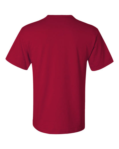 JERZEES Unisex Dri-Power® 50/50 Pocket T-Shirt 29MPR #color_True Red