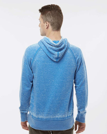 J. America Men's Vintage Zen Fleece Hooded Sweatshirt 8915 #colormdl_Royal