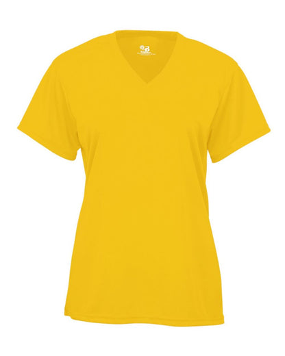 Badger Women’s B-Core V-Neck T-Shirt 4162 #color_Gold