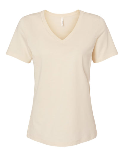 BELLA + CANVAS Women’s Relaxed Jersey V-Neck Tee 6405 #color_Natural