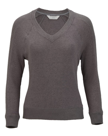 Boxercraft Women's Cuddle V-Neck Pullover BW1201 #color_Meditation Grey