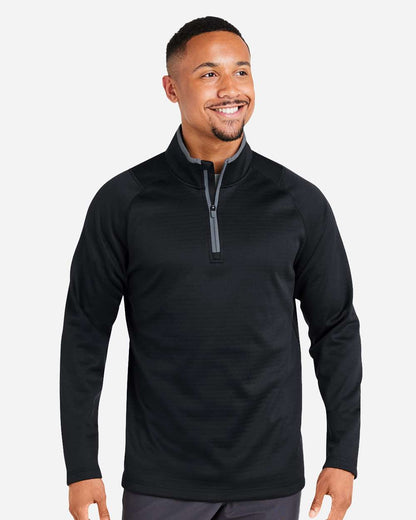Puma Golf Men's Waffle Fleece Quarter-Zip Pullover 631105 #colormdl_Puma Black