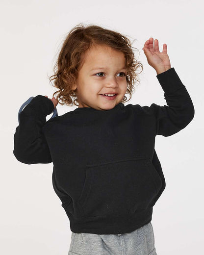 Independent Trading Co. Toddler Special Blend Hooded Raglan Sweatshirt PRM10TSB #colormdl_Black