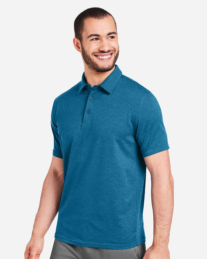 Glyder Men's Fairway Marbled Jersey Polo MDP1799 #colormdl_Moroccan Blue