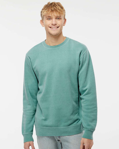 Independent Trading Co. Unisex Midweight Pigment-Dyed Crewneck Sweatshirt PRM3500 #colormdl_Pigment Mint
