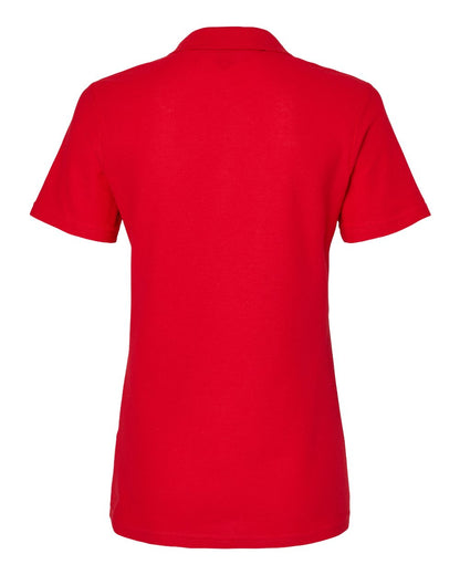 Gildan Women's Softstyle® Pique Polo 64800L #color_Cherry Red