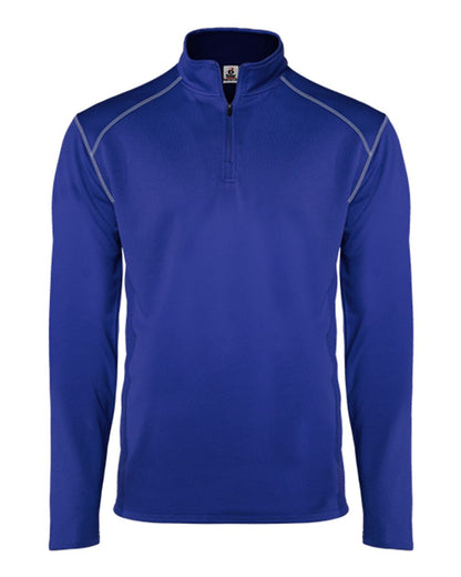 Badger Money Mesh Quarter-Zip Pullover 4438 #color_Royal