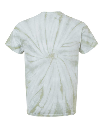 Dyenomite Cyclone Pinwheel Tie-Dyed T-Shirt 200CY #color_Olive Oil