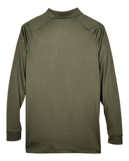 Harriton Men's Advantage Long Sleeve Tactical Polo M211L #color_Tactical Green