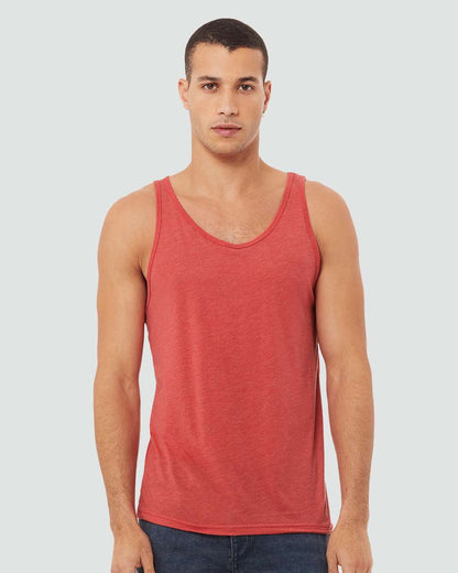 BELLA + CANVAS Triblend Tank 3484 #colormdl_Red Triblend