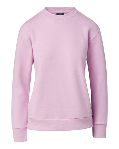 MV Sport Women's Raelynn Cloud Fleece Crewneck Sweatshirt W23140 #color_Wisteria