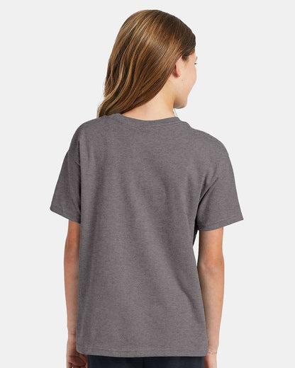 Hanes Ecosmart™ Youth T-Shirt 5370 #colormdl_Oxford Grey