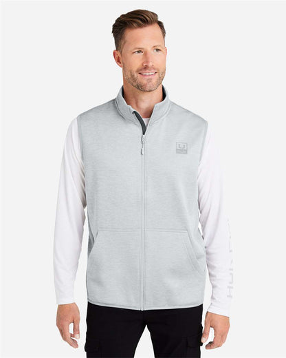 HUK Men's Coldfront+ Vest H130099 #colormdl_Harbor Mist Heather