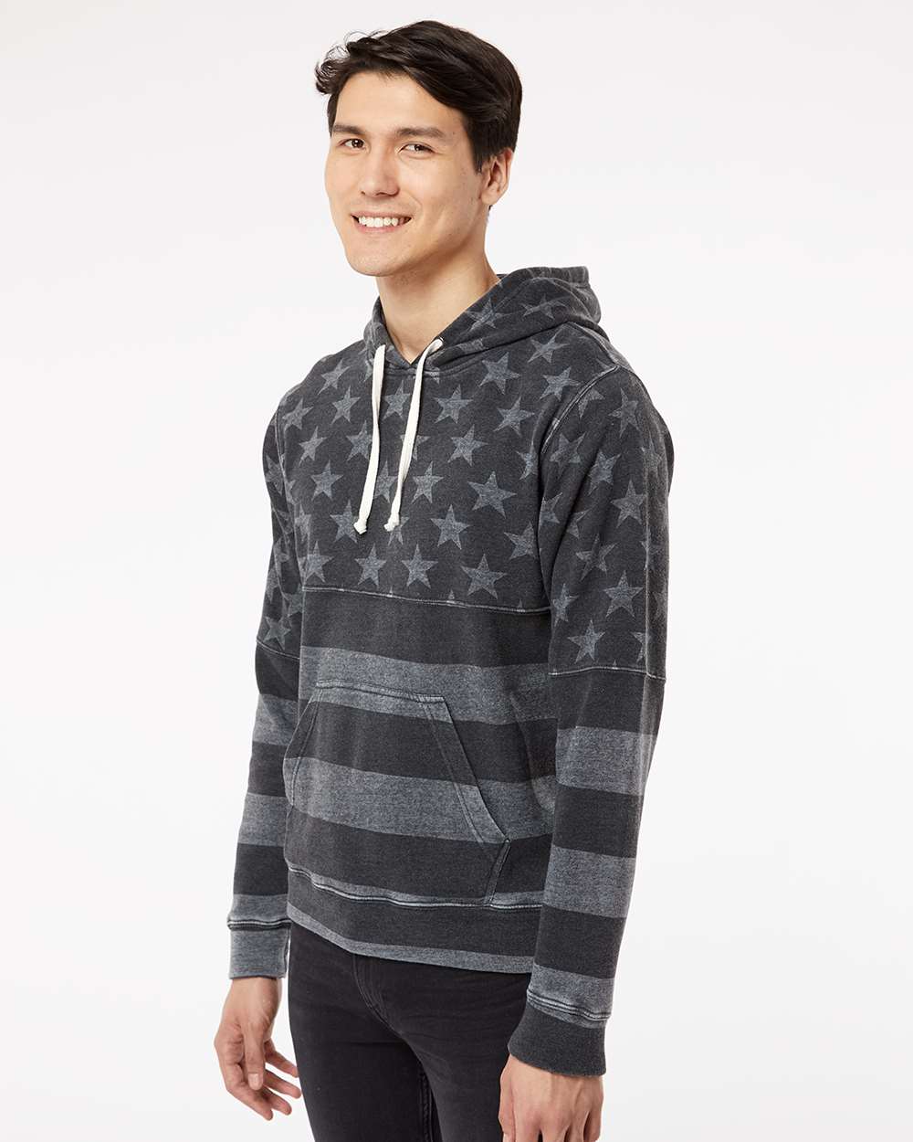 #colormdl_Black Stars & Stripes Triblend