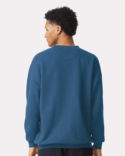 American Apparel Unisex ReFlex Fleece Crewneck Sweatshirt RF496 #colormdl_Sea Blue