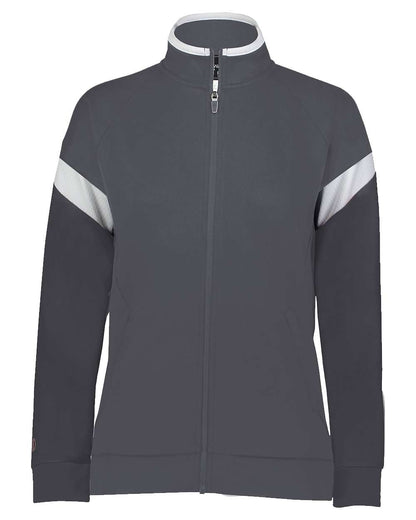 Holloway Women's Limitless Full-Zip Jacket 229779 #color_Carbon/ White/ Carbon