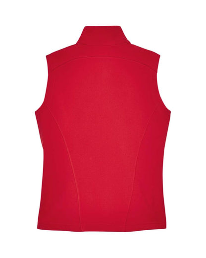 CORE365 Women's Cruise Two-Layer Fleece Bonded Soft Shell Vest CE701W #color_Classic Red