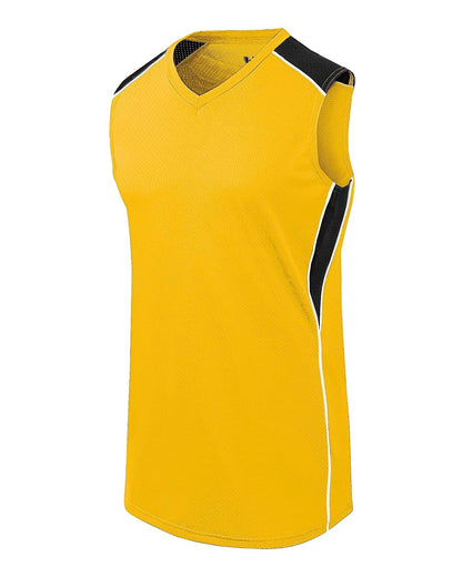 Augusta Sportswear Women's Dynamite Jersey 312162 #color_Athletic Gold/ Black/ White