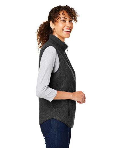 North End Women's Aura Sweater Fleece Vest NE714W #colormdl_Black/ Black