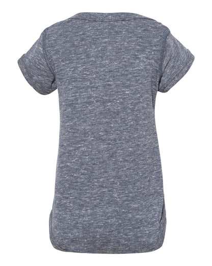 Rabbit Skins Infant Harborside Mélange Bodysuit 4491 #color_Navy Melange