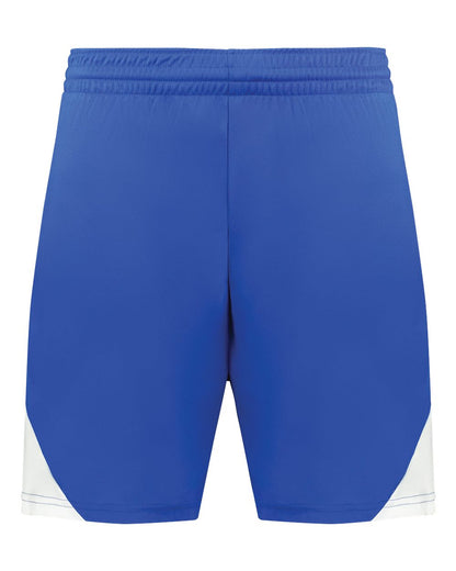 Augusta Sportswear Youth Step-Back Basketball Shorts 1737 #color_Royal/ White
