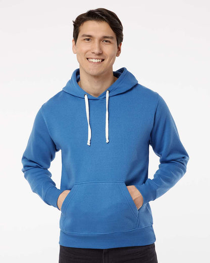 J. America Men's Triblend Fleece Hooded Sweatshirt 8871 #colormdl_Royal Solid