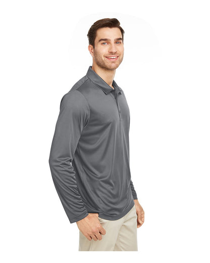 Team 365 Men's Zone Performance Long Sleeve Polo TT51L #colormdl_Sport Graphite