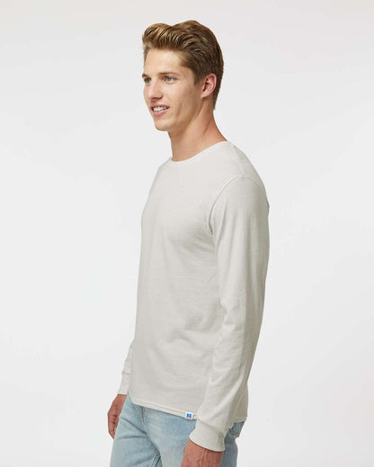 Russell Athletic Unisex Dri Power® CVC Performance Long Sleeve T-Shirt 64LTTM #colormdl_Vintage White