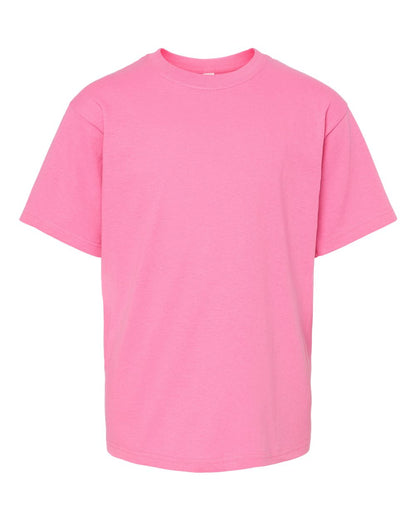 M&O Youth Gold Soft Touch T-Shirt 4850 #color_Azalea