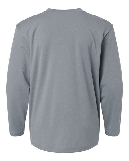AllPro Youth Pro-Lock Performance Long Sleeve T-Shirt 48400Y #color_Heather Steel