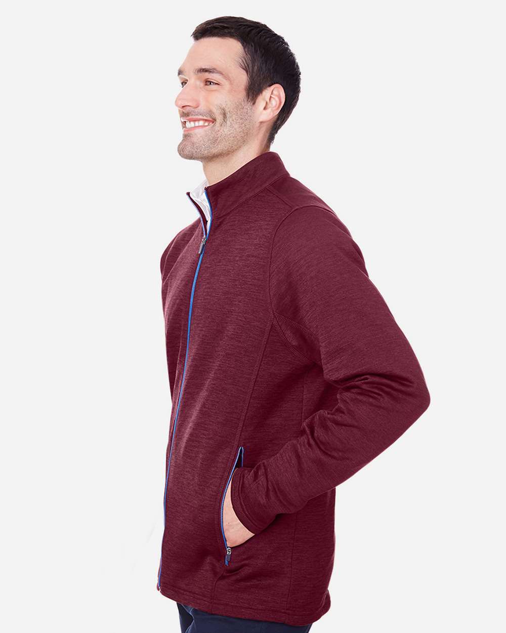 #colormdl_Burgundy Heather/ Olympic Blue