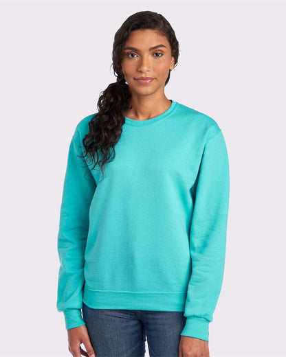 JERZEES Unisex NuBlend® Crewneck Sweatshirt 562MR #colormdl_Scuba Blue