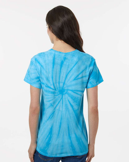Dyenomite Cyclone Pinwheel Tie-Dyed T-Shirt 200CY #colormdl_Turquoise