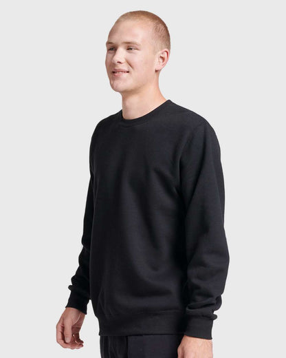 JERZEES Unisex Eco™ Premium Blend Ring-Spun Crewneck Sweatshirt 701MR #colormdl_Black Ink