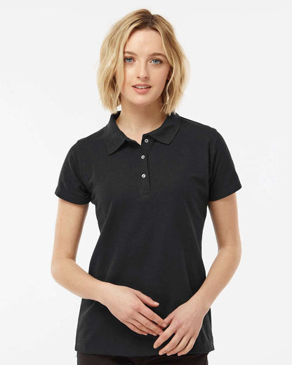 Tultex Women's 50/50 Sport Pique Polo 401 #colormdl_Black