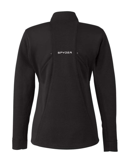 Spyder Women's Constant Canyon Quarter-Zip Pullover S18092 #color_Black