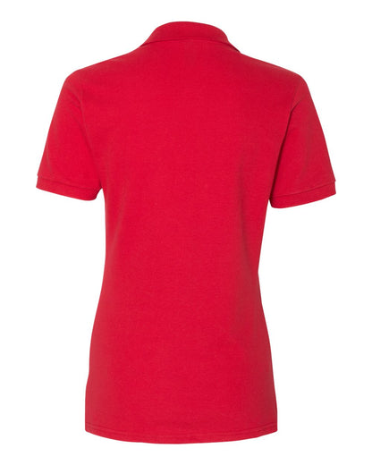 JERZEES Women's 100% Ring-Spun Cotton Piqué Polo 443W #color_True Red