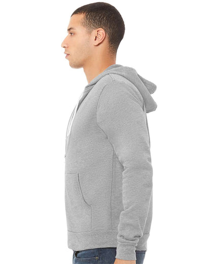 BELLA + CANVAS Sponge Fleece Full-Zip Hoodie 3739 #colormdl_Athletic Heather