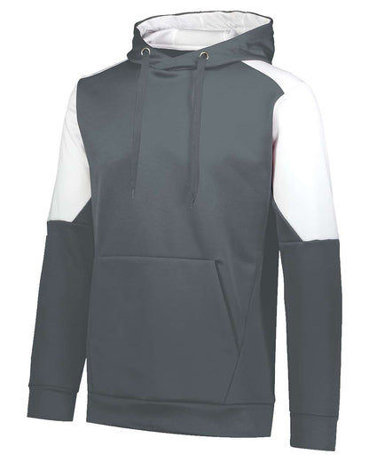 Holloway Unisex Blue Chip Hooded Sweatshirt 222540 #color_Iron/ White