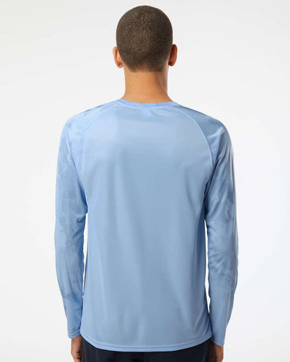 Paragon Unisex Cabo Camo Performance Long Sleeve T-Shirt 228 #colormdl_Blue Mist