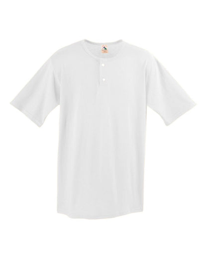 Augusta Sportswear Two-Button Baseball Jersey 580 #color_White