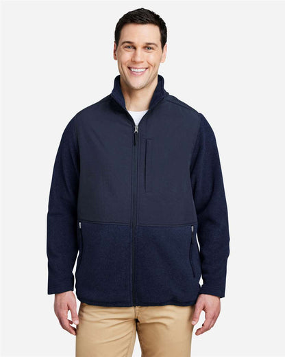 CORE365 Men's Journey Summit Hybrid Full-Zip CE890 #colormdl_Classic Navy/ Classic Navy