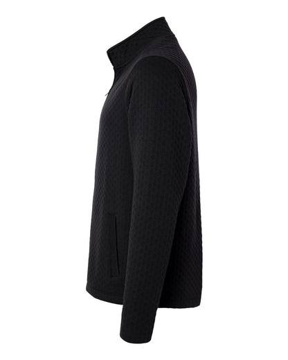 Devon & Jones Men's Berkley Textured Full-Zip Jacket DG740 #color_Black