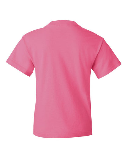 Fruit of the Loom HD Cotton Youth Short Sleeve T-Shirt 3930BR #color_Neon Pink