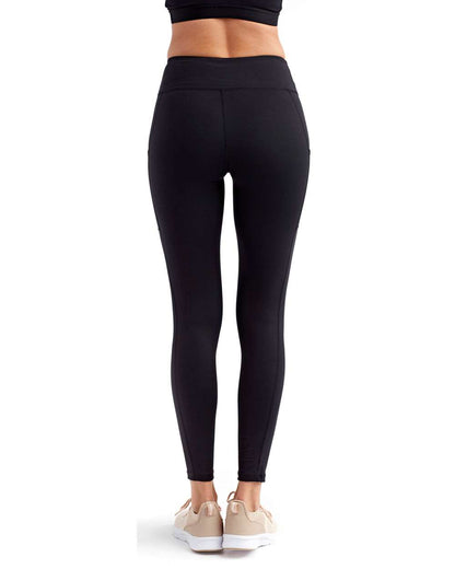TriDri Women's Mesh Pocket Danica Leggings TD304 #colormdl_Black