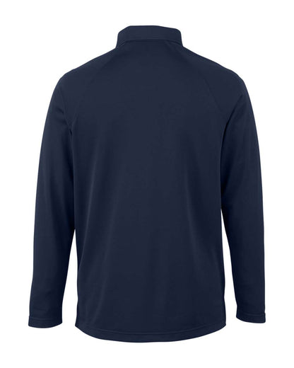 Harriton Men's Charge Snag and Soil Protect Long Sleeve Polo M208L #color_Dark Navy